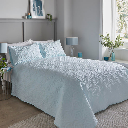 Cavali Bedspread in Duck Egg 200 x 230cm