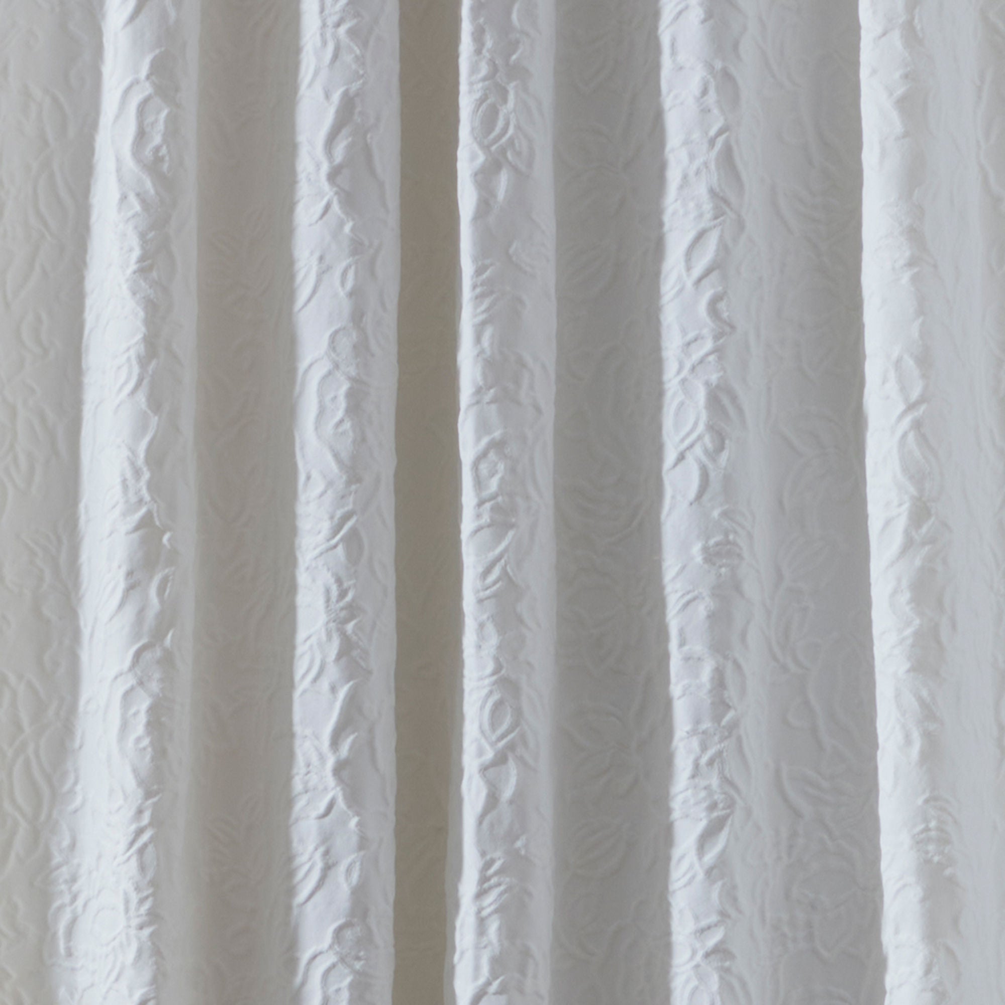 Collier Pair of Pencil Pleat Curtains With Tie-Backs by Appletree Heritage in White - Pair of Pencil Pleat Curtains With Tie-Backs - Appletree Heritage