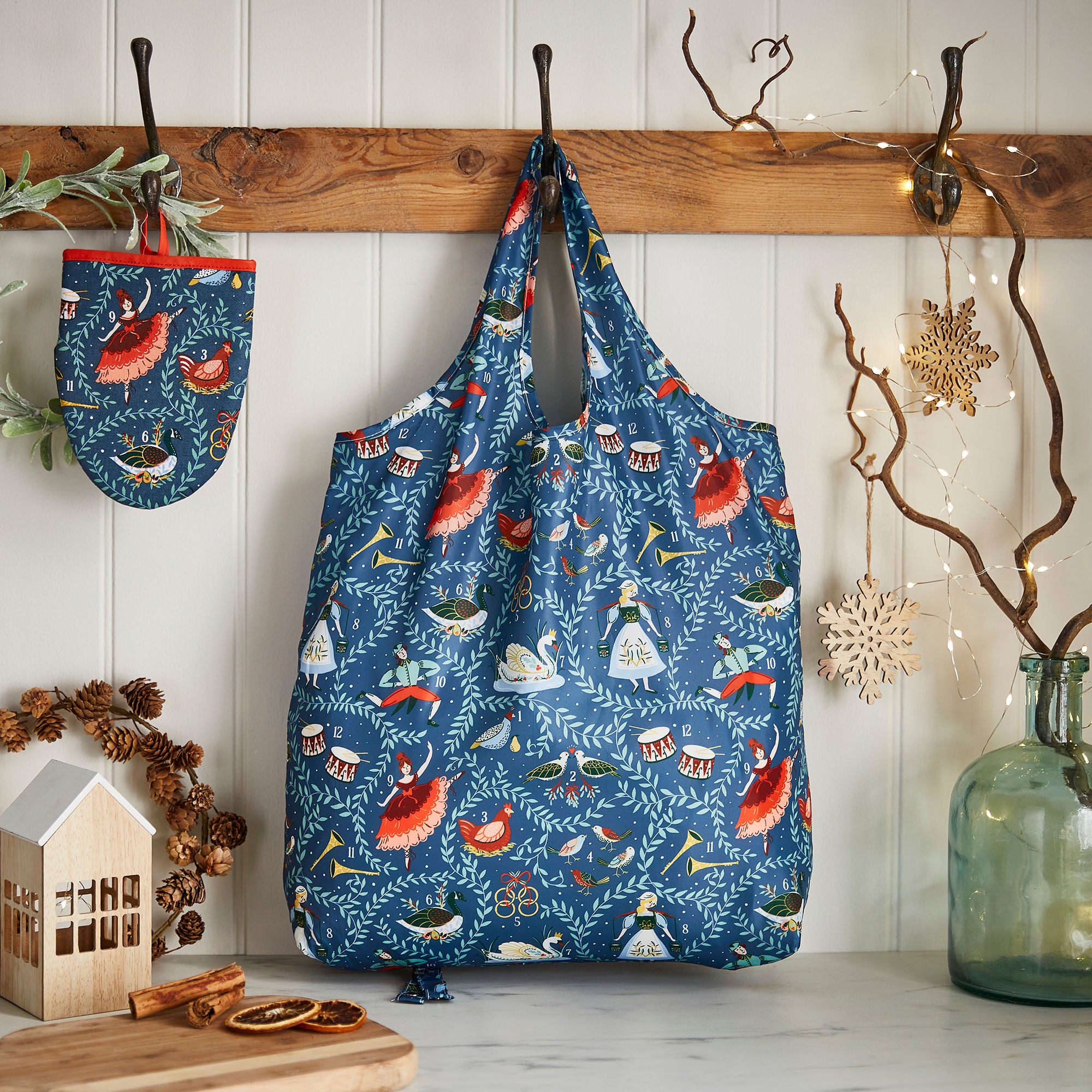 Ulster Weavers 12 Days of Christmas Microwave Mitts - Pair One Size in Green - Micro Mitts - Ulster Weavers