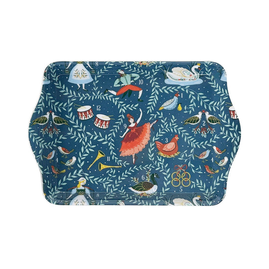 12 Days of Christmas Scatter Tray in Blue