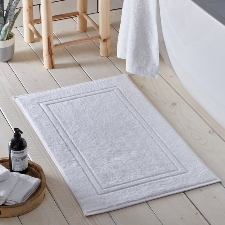 Abode Eco Bath Mat by Drift Home in White 50 x 80cm - Bath Mat - Drift Home