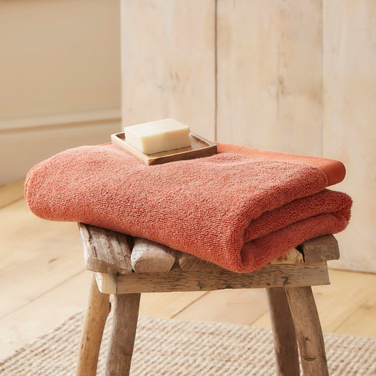 Abode Eco Towels in Terracotta