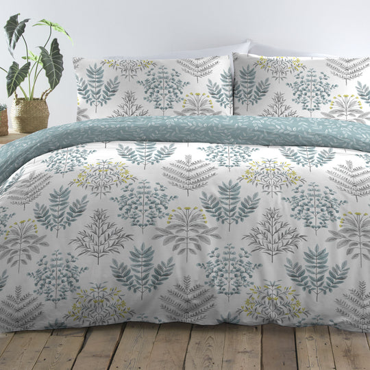 Emily Duvet Cover Set in Duck Egg
