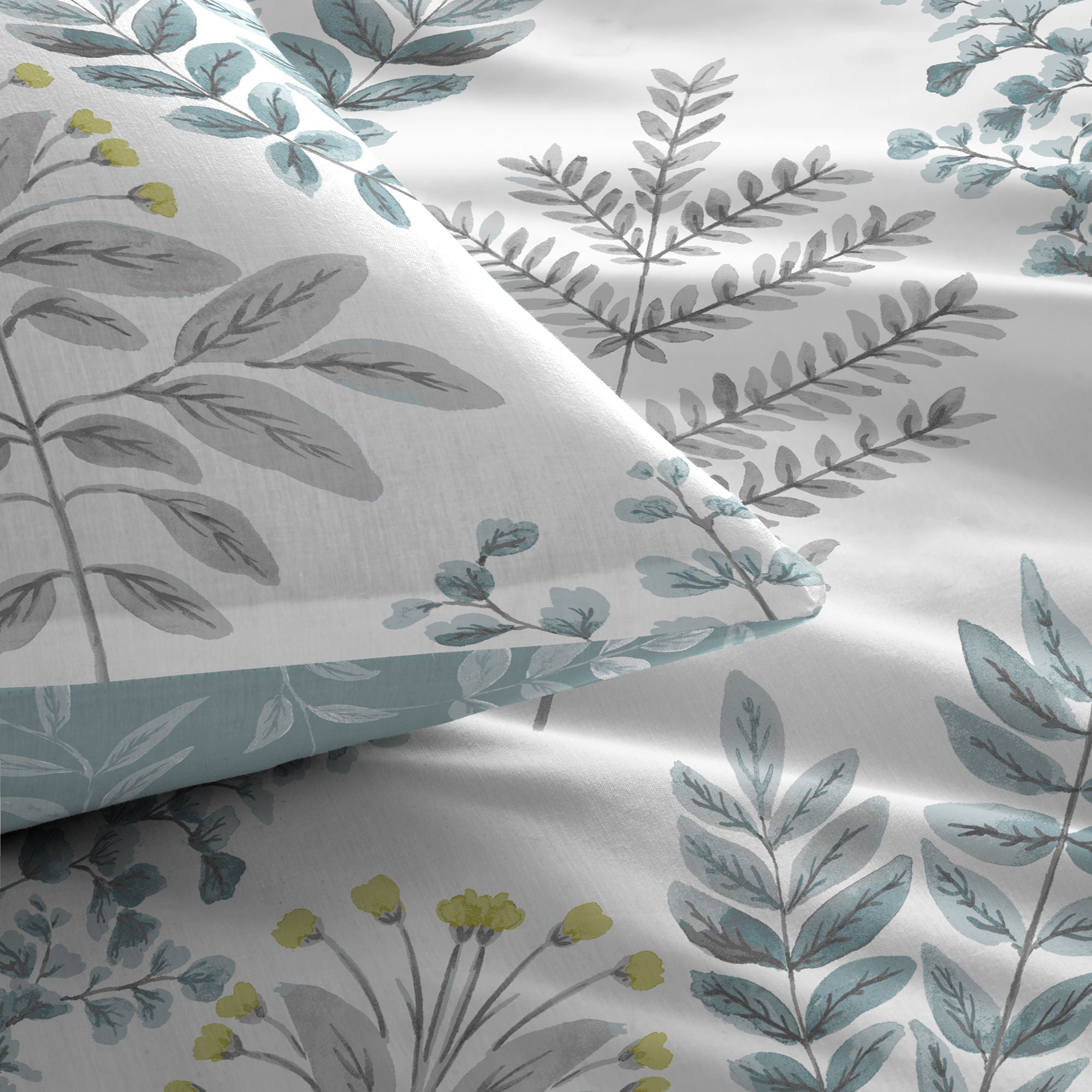 Emily Duvet Cover Set by Dreams & Drapes in Duck Egg - Duvet Cover Set - Dreams & Drapes