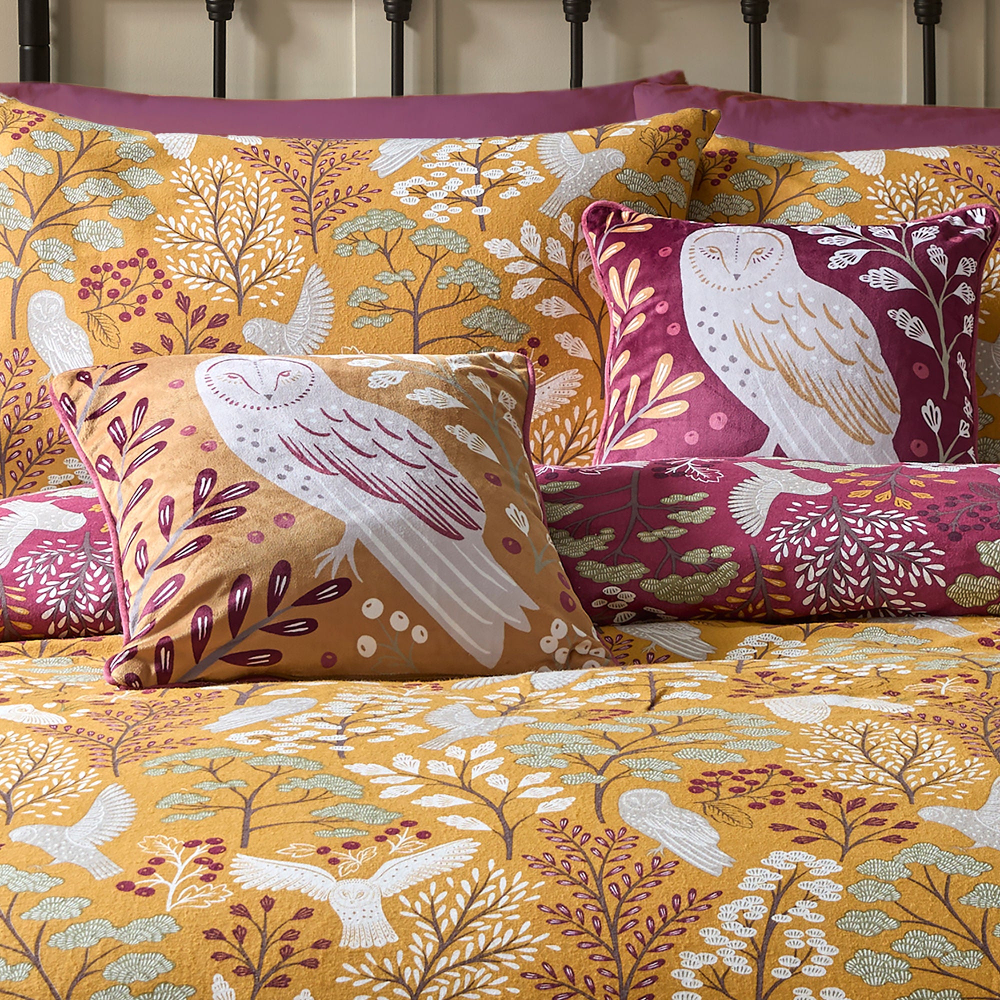 Enchanted Cushion by Dreams & Drapes Lodge in Red 43 x 43cm - Cushion - Dreams & Drapes Lodge