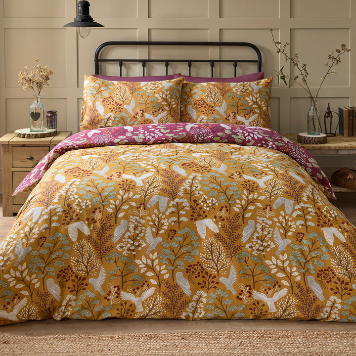 Enchanted Duvet Cover Set by Dreams & Drapes Lodge in Gold - Duvet Cover Set - Dreams & Drapes Lodge