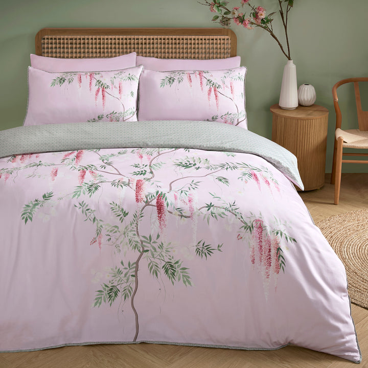 Enya Duvet Cover Set by Soiree in Pink