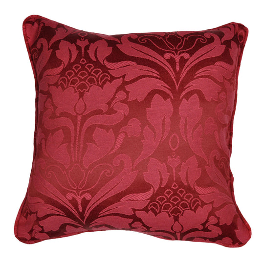Eastbourne Cushion in Burgundy 43 x 43cm