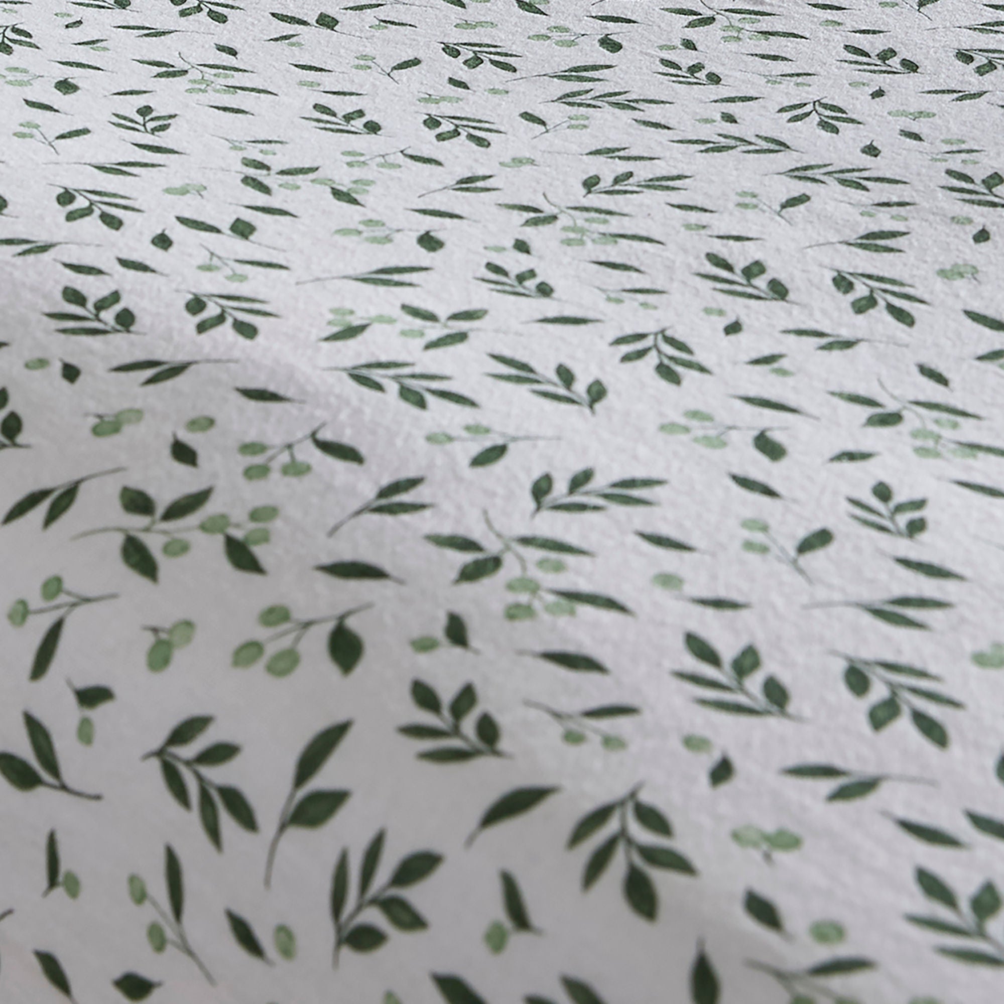 Falling Leaf 28cm Fitted Bed Sheet in White - 28cm Fitted Bed Sheet - D & D Lodge
