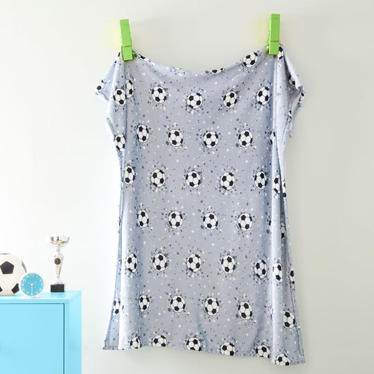 Football Throw in Grey 120 x 150cm