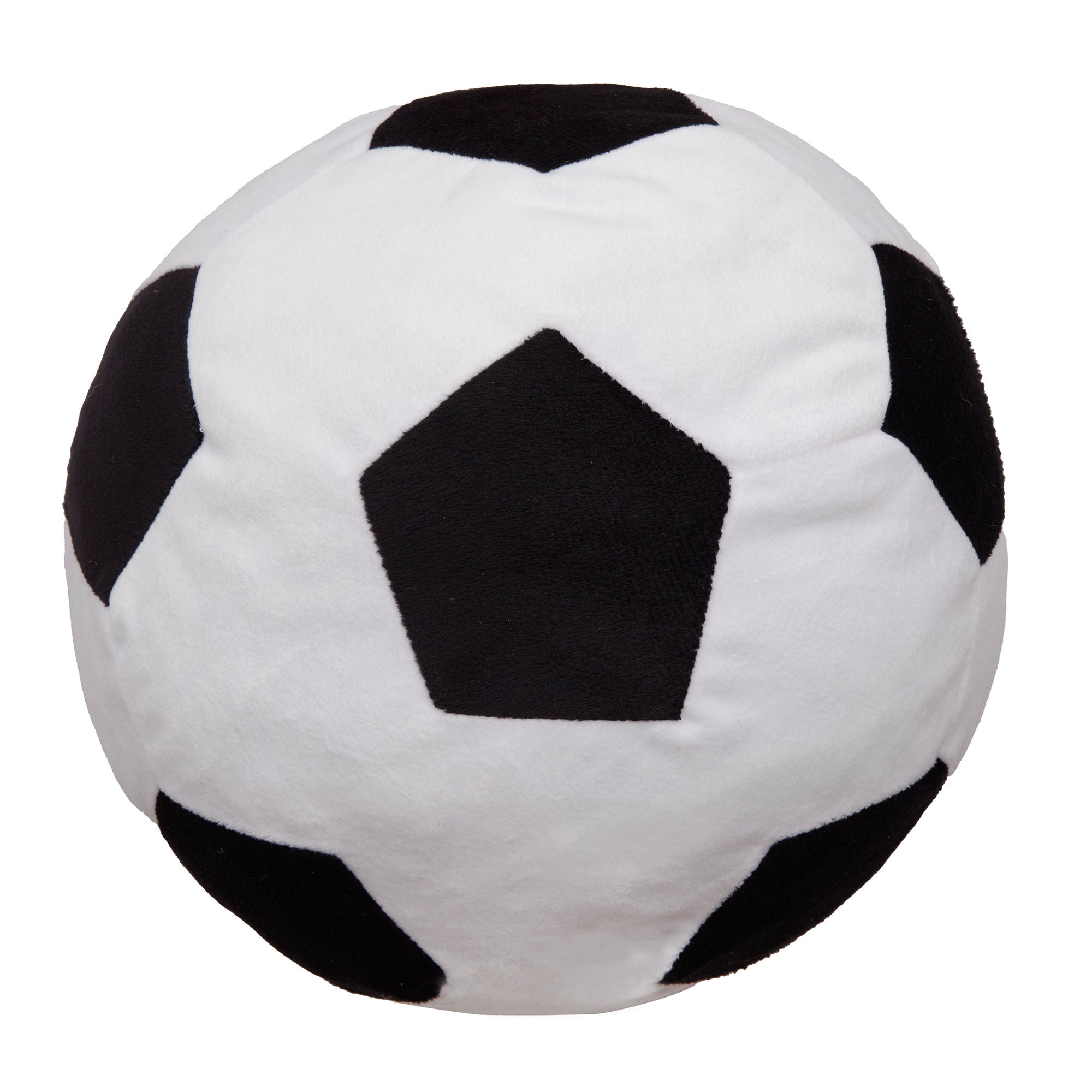 Football Shaped Cushion in Black - Shaped Cushion - Bedlam