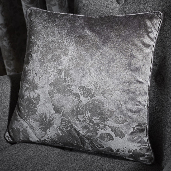 Downton Cushion by Curtina in Graphite 43 x 43cm - Cushion - Curtina