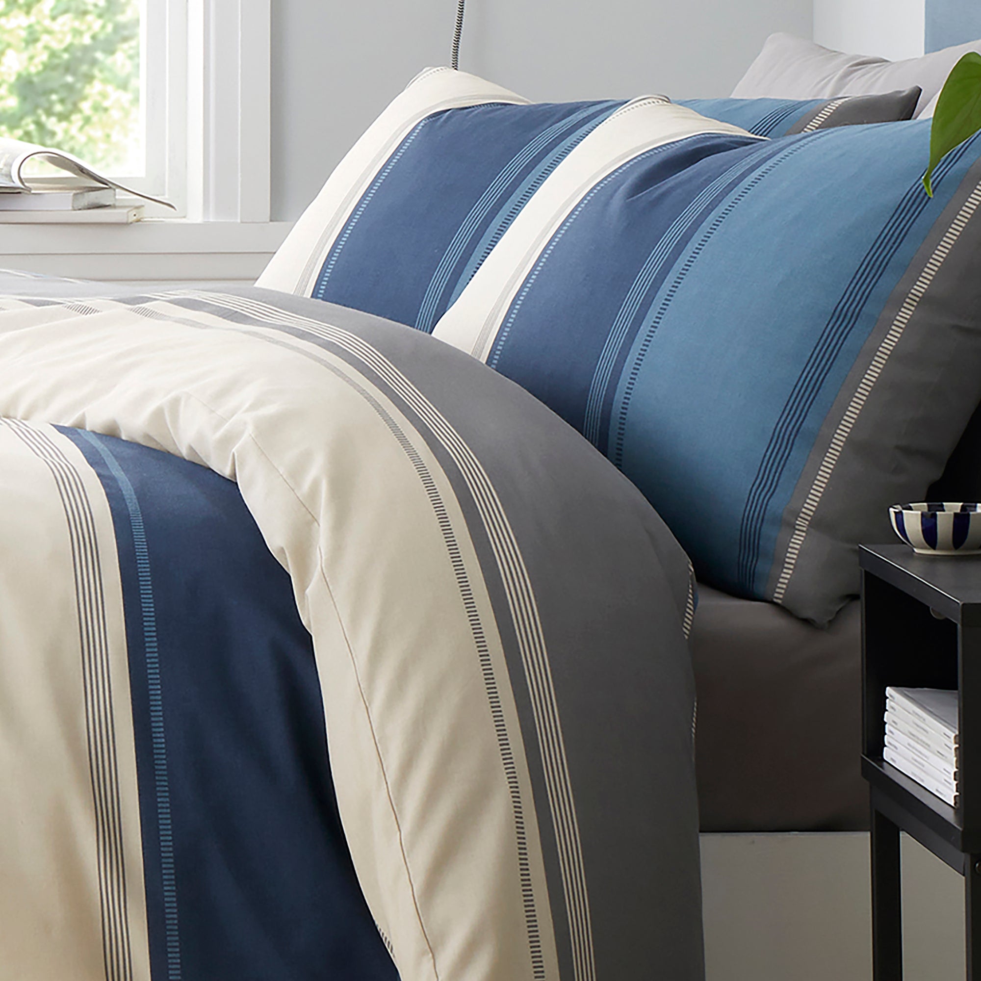 Betley Duvet Cover Set in Blue - Duvet Cover Set - Fusion