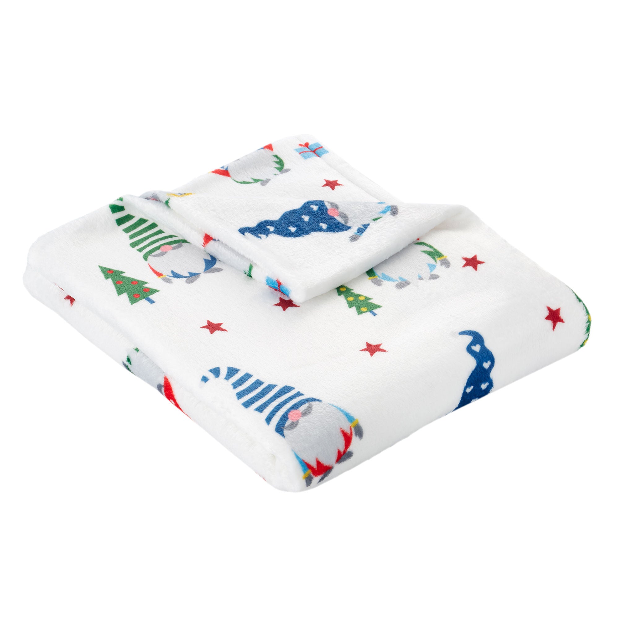Festive Gonks Throw by Fusion in Red 120 x 150cm - Throw - Fusion