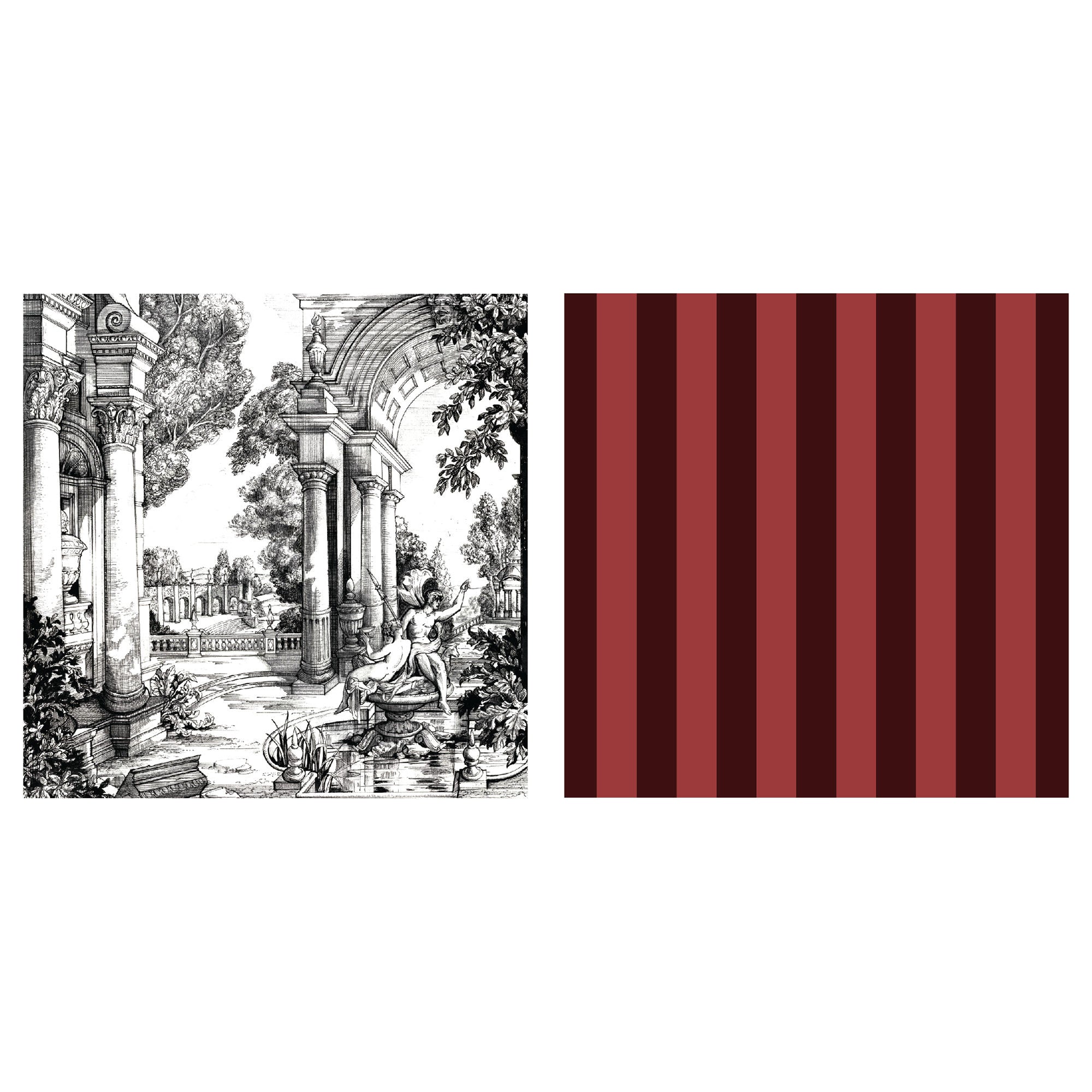 Festivo Napkins 4 Pack in Red - Napkin (4 Pack) - Laurence Llewelyn-Bowen