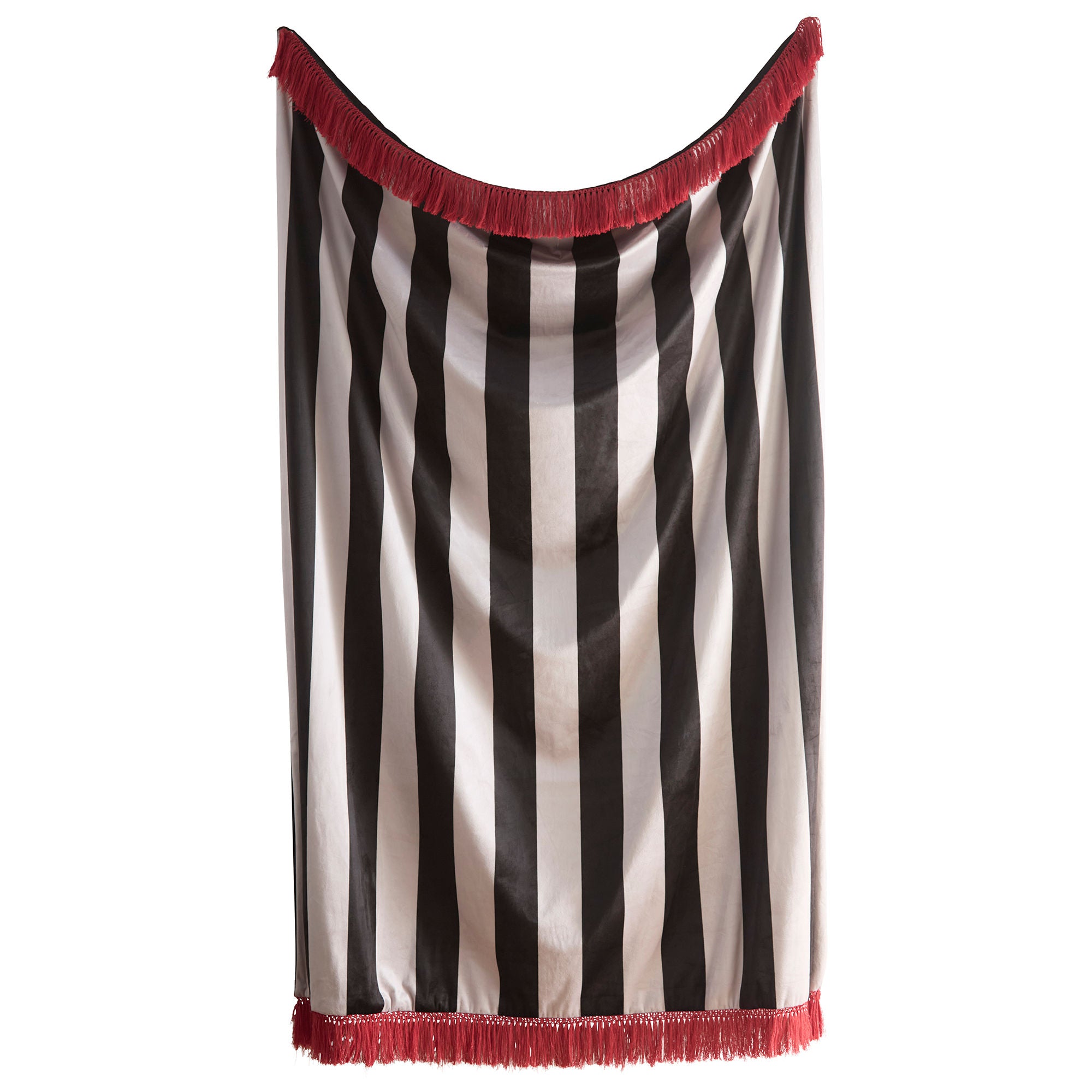 Festivo Stripe Throw in Black 130 x 180cm - Throw - Laurence Llewelyn-Bowen