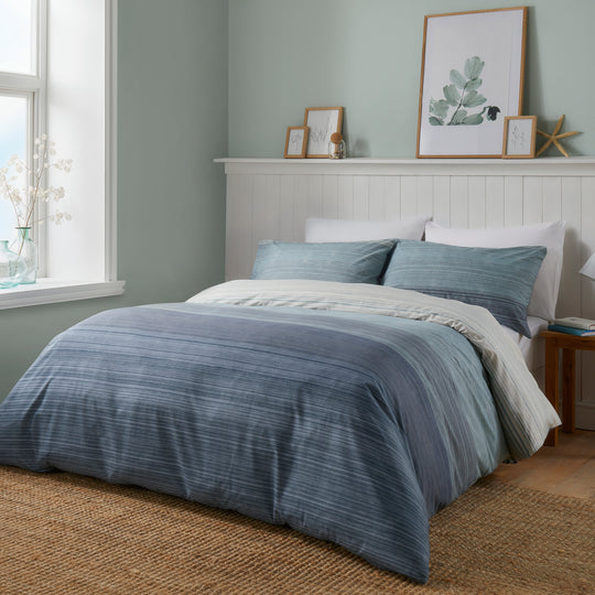 Fairhaven Duvet Cover Set in Blue