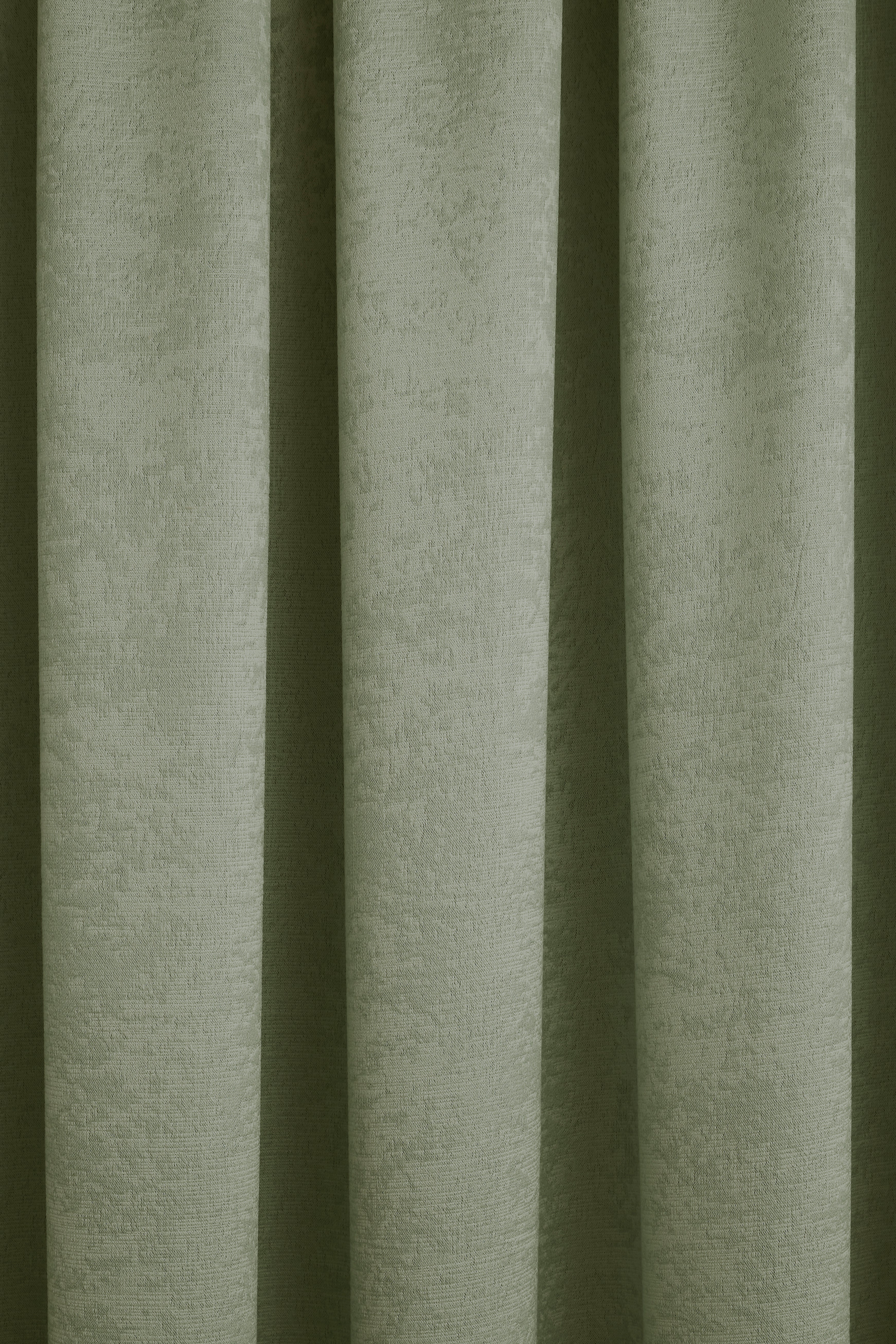 Galaxy Pair of Pencil Pleat Curtains by Fusion in Green - Pair of Pencil Pleat Curtains - Fusion