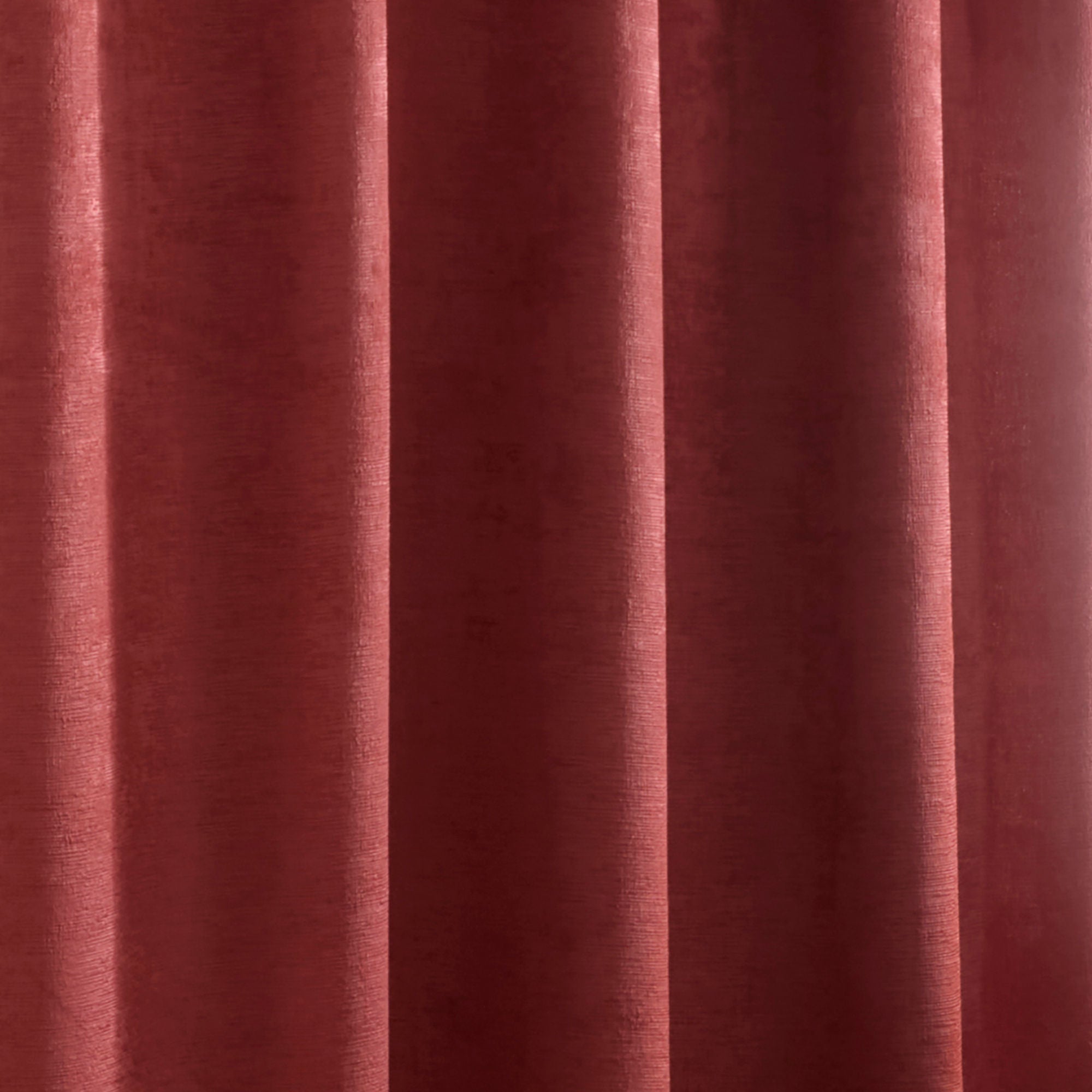 Galaxy Pair of Pencil Pleat Curtains by Fusion in Terracotta - Pair of Pencil Pleat Curtains - Fusion