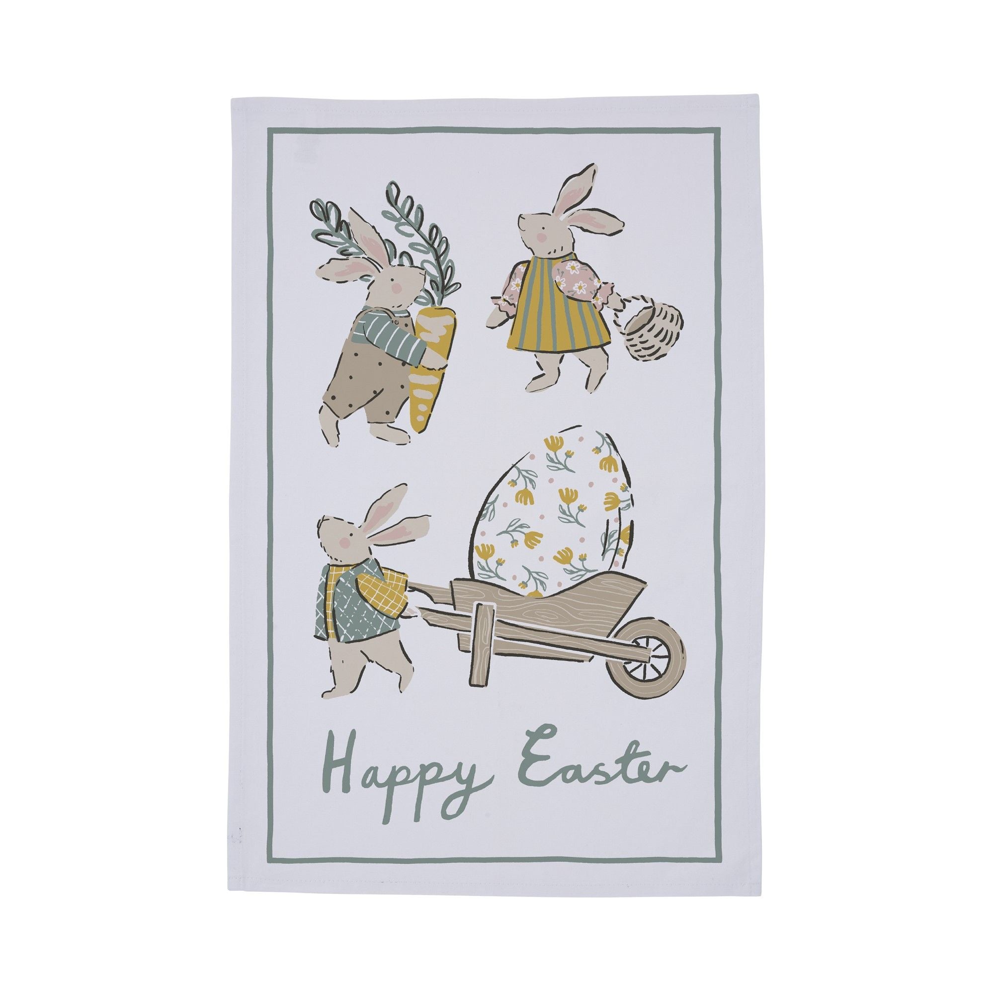 Ulster Weavers Happy Easter Tea Towel - Cotton One Size in Multi - Tea Towel - Ulster Weavers