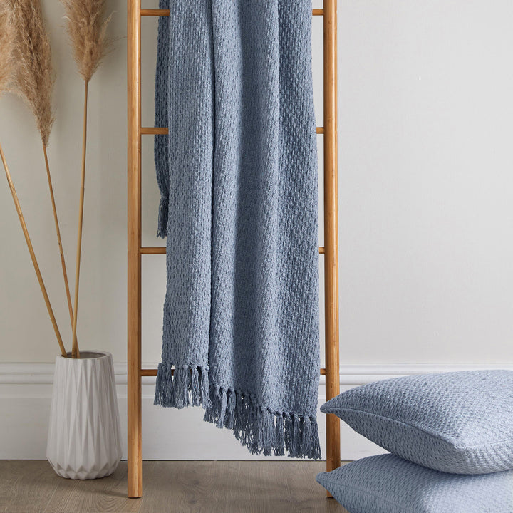 Hayden Throw by Drift Home in Blue 130 x 180cm - Throw - Drift Home