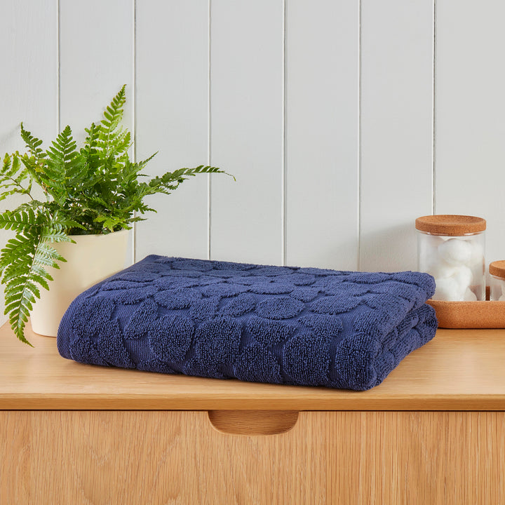 Ingo Towels by Fusion Bathroom in Navy - Hand Towel - Fusion Bathroom