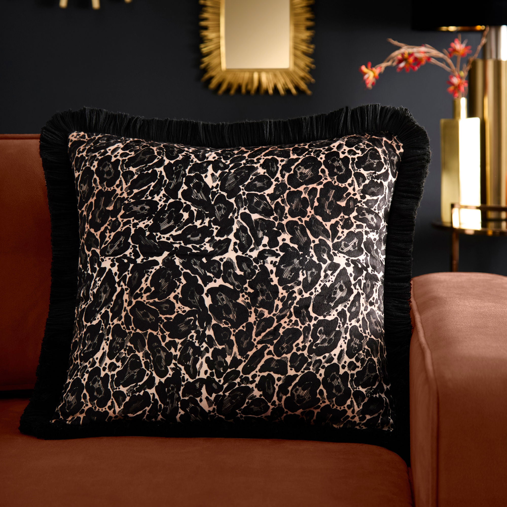 Josephine Cushion in Gold 43 x 43cm - Cushion - Laurence Llewelyn-Bowen