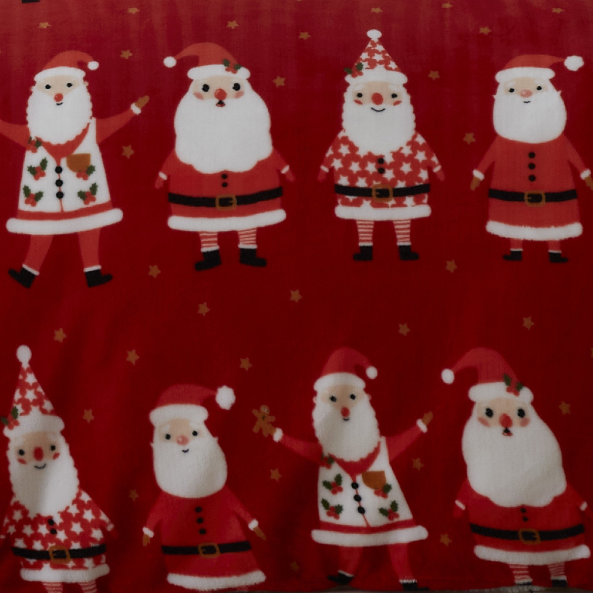 Jolly Santa Duvet Cover Set by Bedlam in Red - Duvet Cover Set - Bedlam