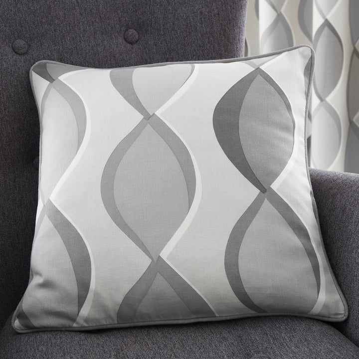 Lennox Cushion by Fusion in Grey 43 x 43cm - Cushion - Fusion