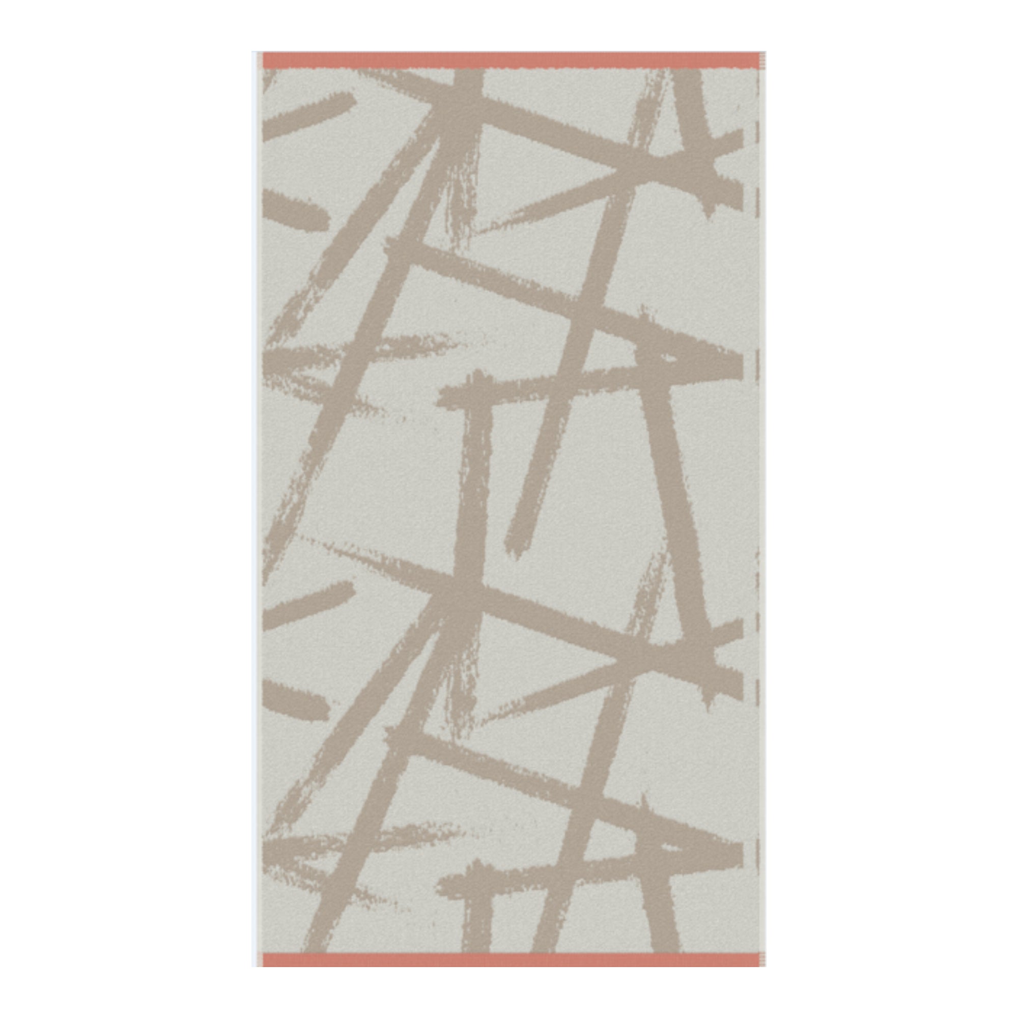 Leda Towels by Fusion Bathroom in Natural/Coral - Hand Towel - Fusion Bathroom