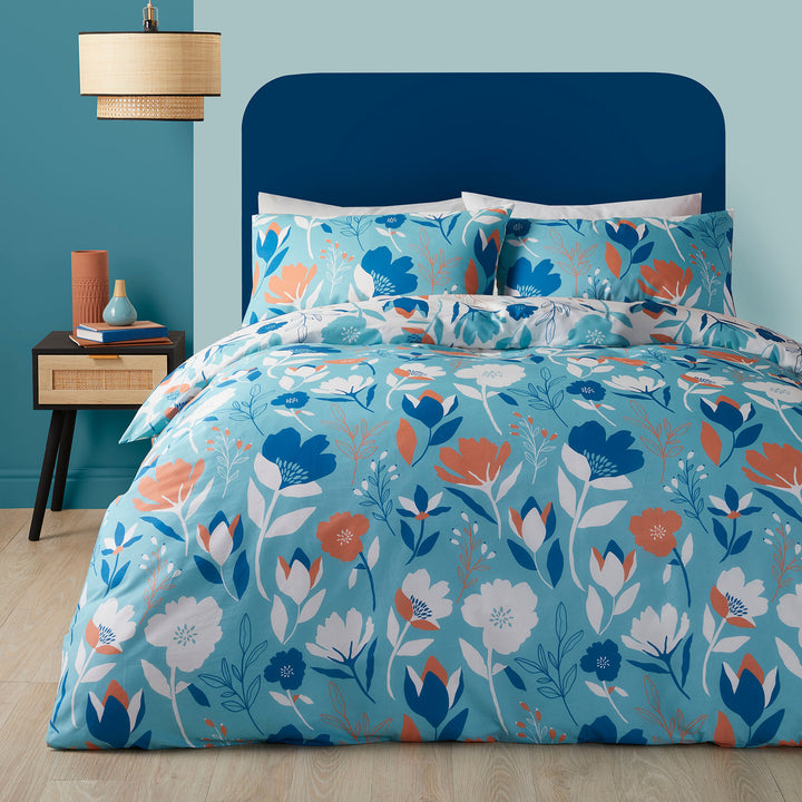 Luna Duvet Cover Set by Fusion in Duck Egg - Duvet Cover Set - Fusion