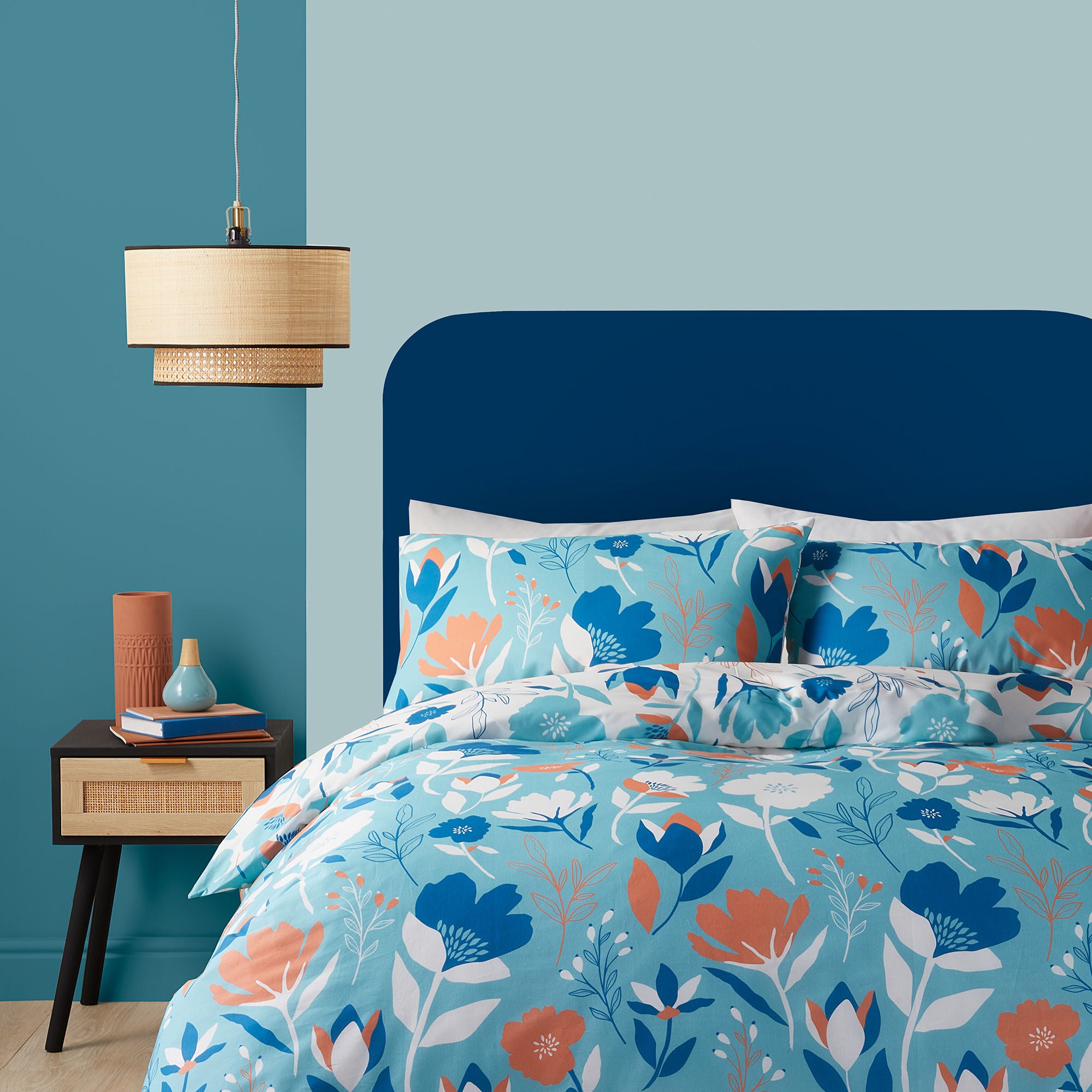 Luna Duvet Cover Set by Fusion in Duck Egg - Duvet Cover Set - Fusion