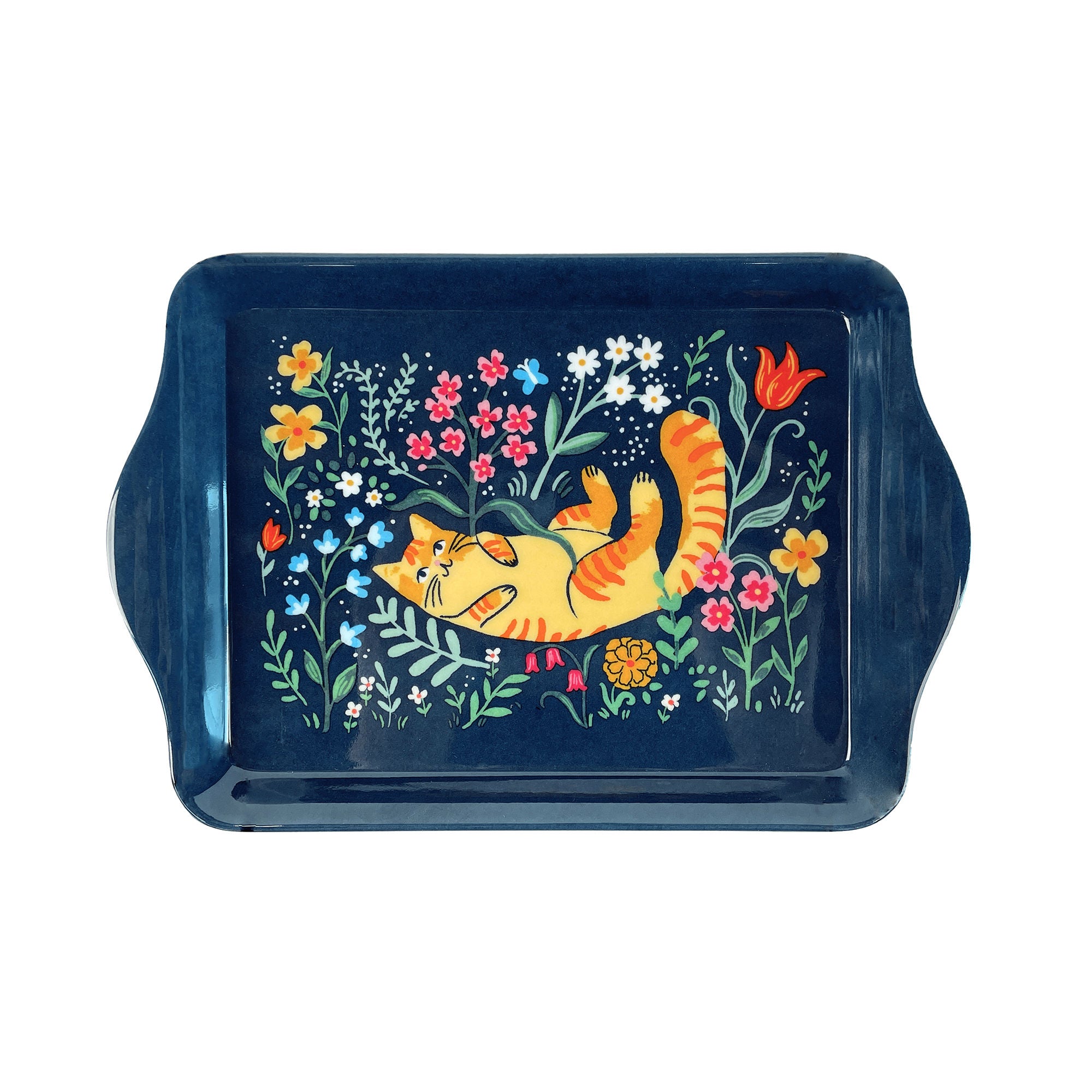 Marmalade Meadow Scatter Tray in Navy - Tray - Ulster Weavers