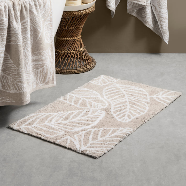 Matteo Bath Mat by Fusion Bathroom in Natural 50 x 80cm