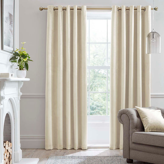 Montrose Eyelet Curtains in Ivory