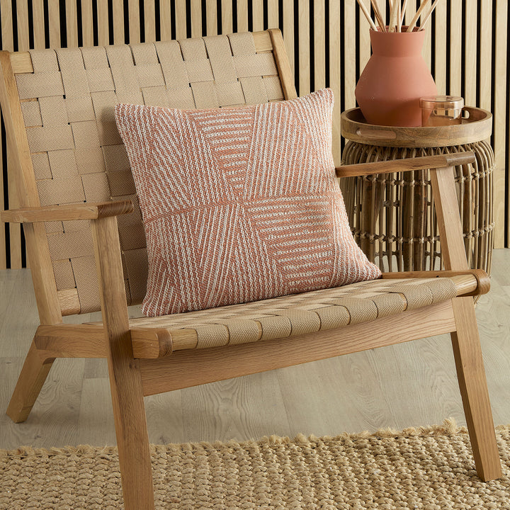 Myan Cushion by Appletree Loft in Terracotta 43 x 43cm