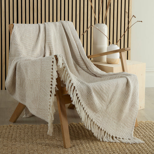 Myan Throw in Natural 130 x 180cm