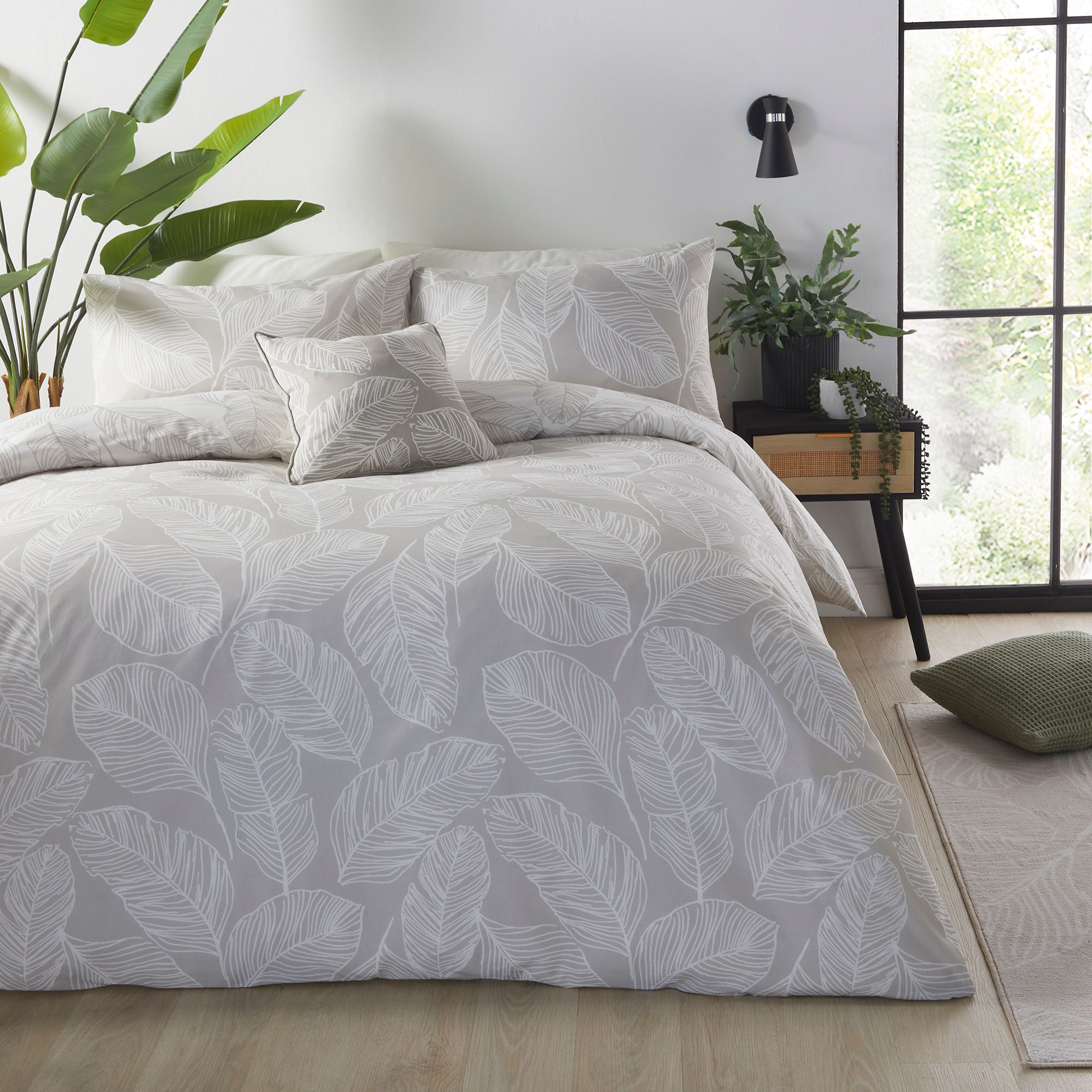 Matteo Duvet Cover Set by Fusion in Natural - Duvet Cover Set - Fusion