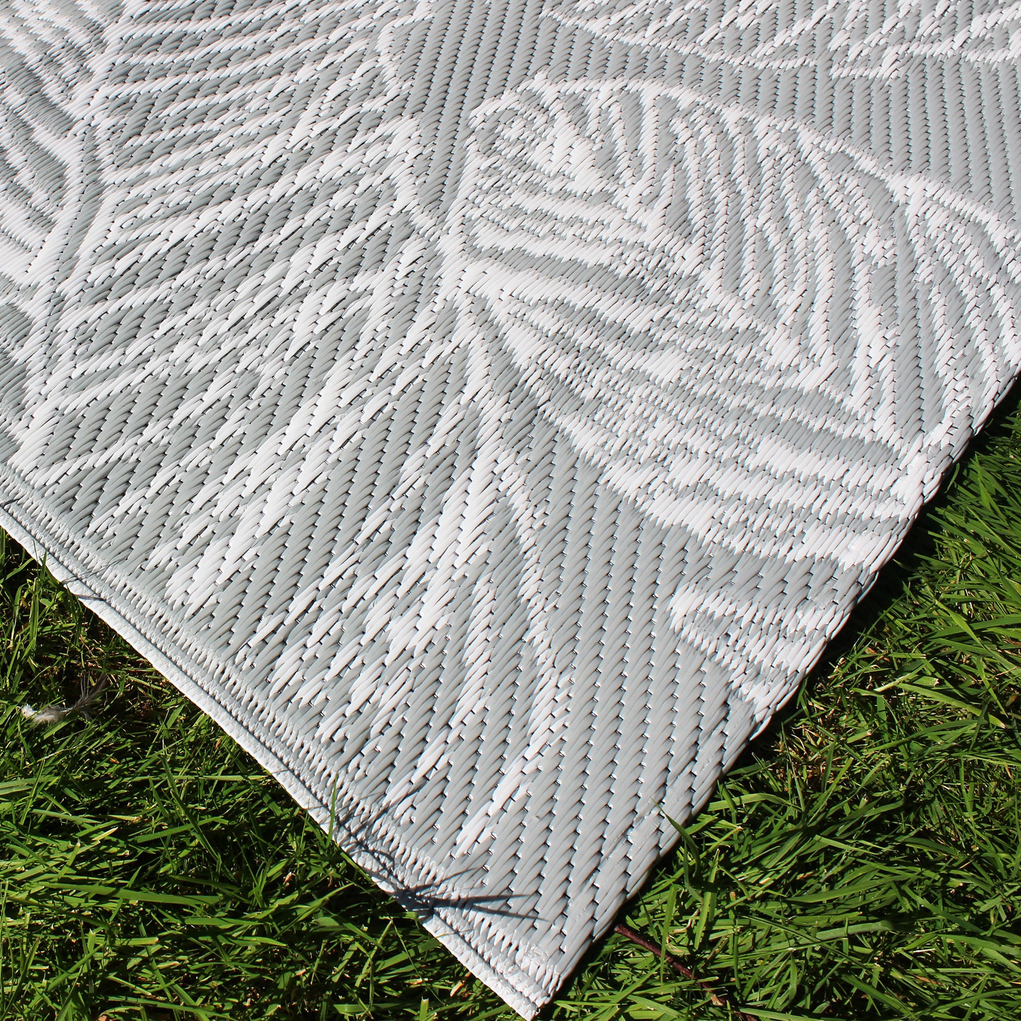 Matteo Outdoor Rug by Fusion in Grey 120 x 170cm - Outdoor Rug - Fusion