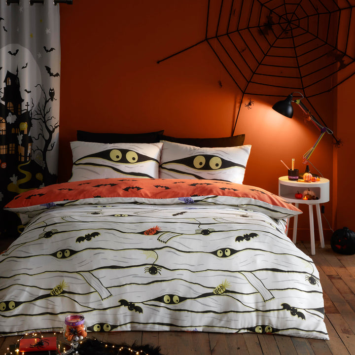 Mummy Duvet Cover Set by Bedlam in White - Duvet Cover Set - Bedlam