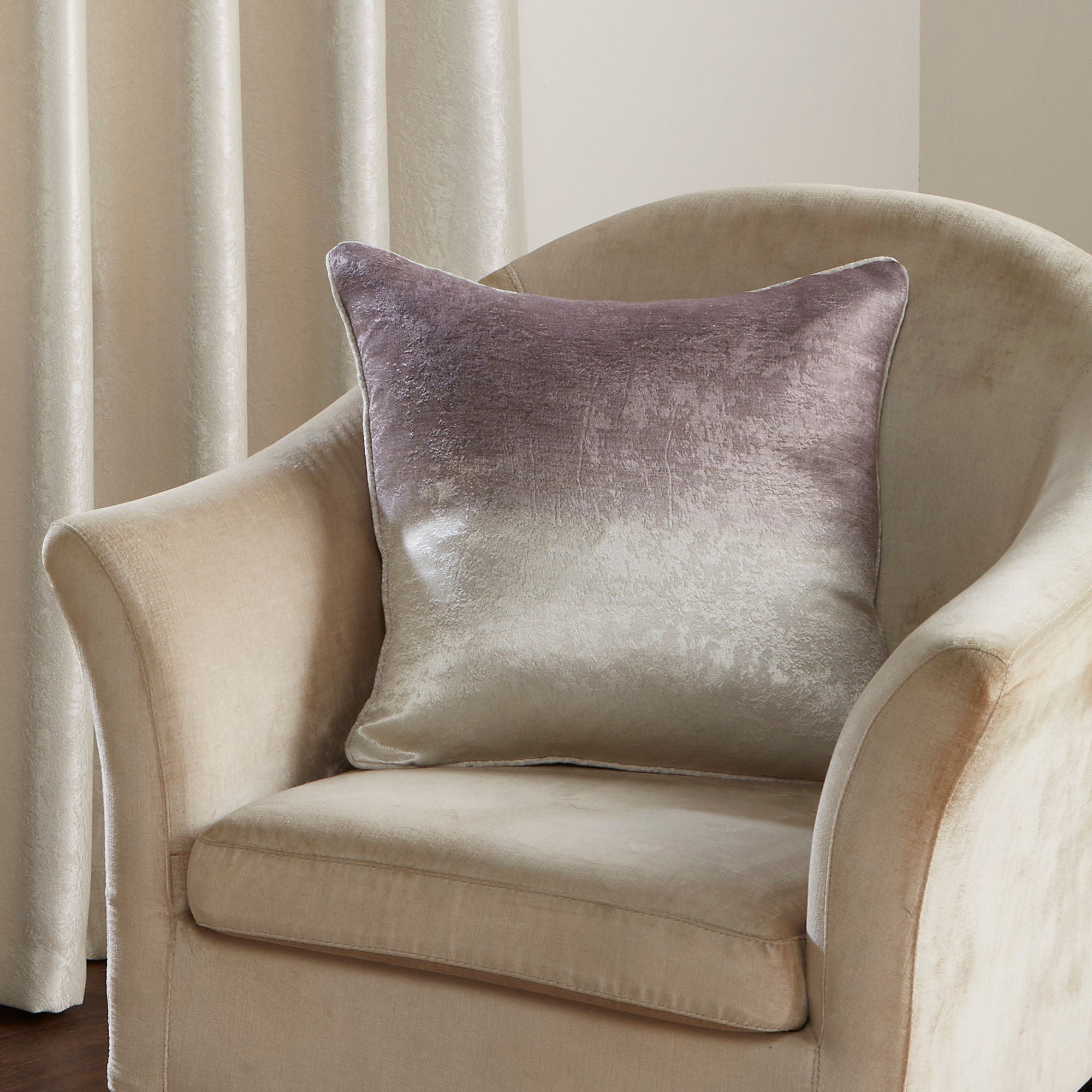 Ombre Strata Cushion by Fusion in Chocolate 43 x 43cm - Cushion - Fusion