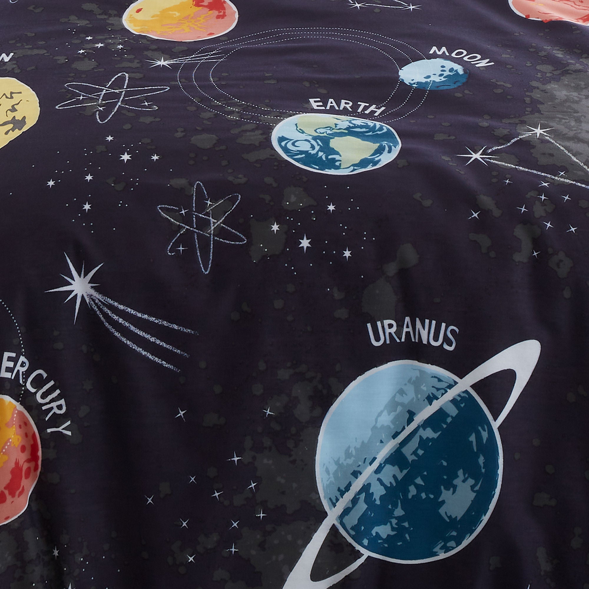 Outer Space Duvet Cover Set by Bedlam in Black - Duvet Cover Set - Bedlam