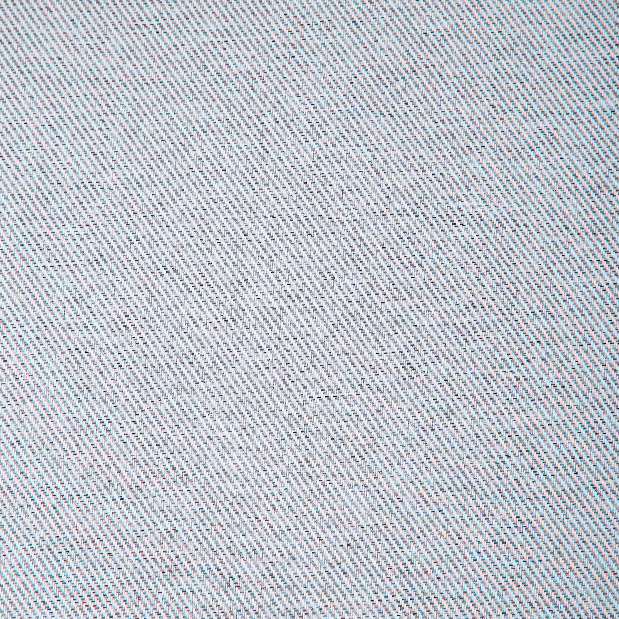 Plain Twill Pair of Eyelet Curtains in Silver