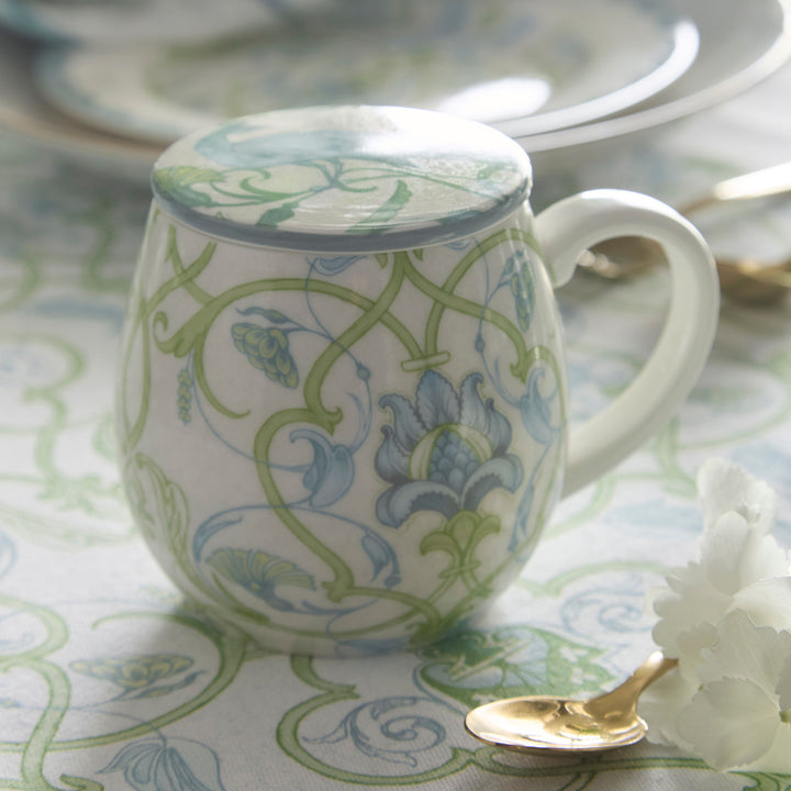 Palm Court Mug with Lid in Multicolour - Mug with Lid - Laurence Llewelyn-Bowen