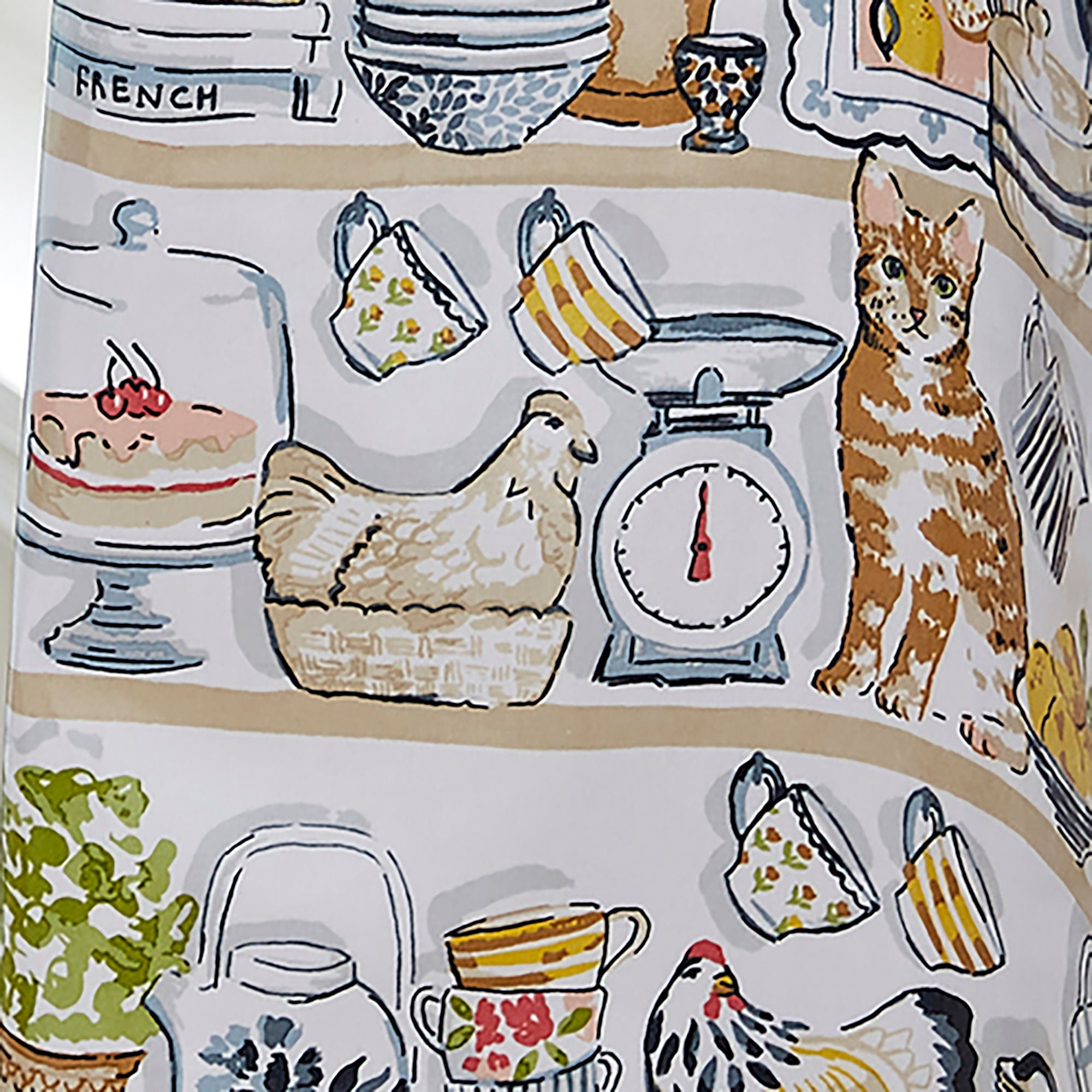Ulster Weavers Pantry Cats Apron - PVC/Oilcloth One Size in Multi - Apron - Ulster Weavers