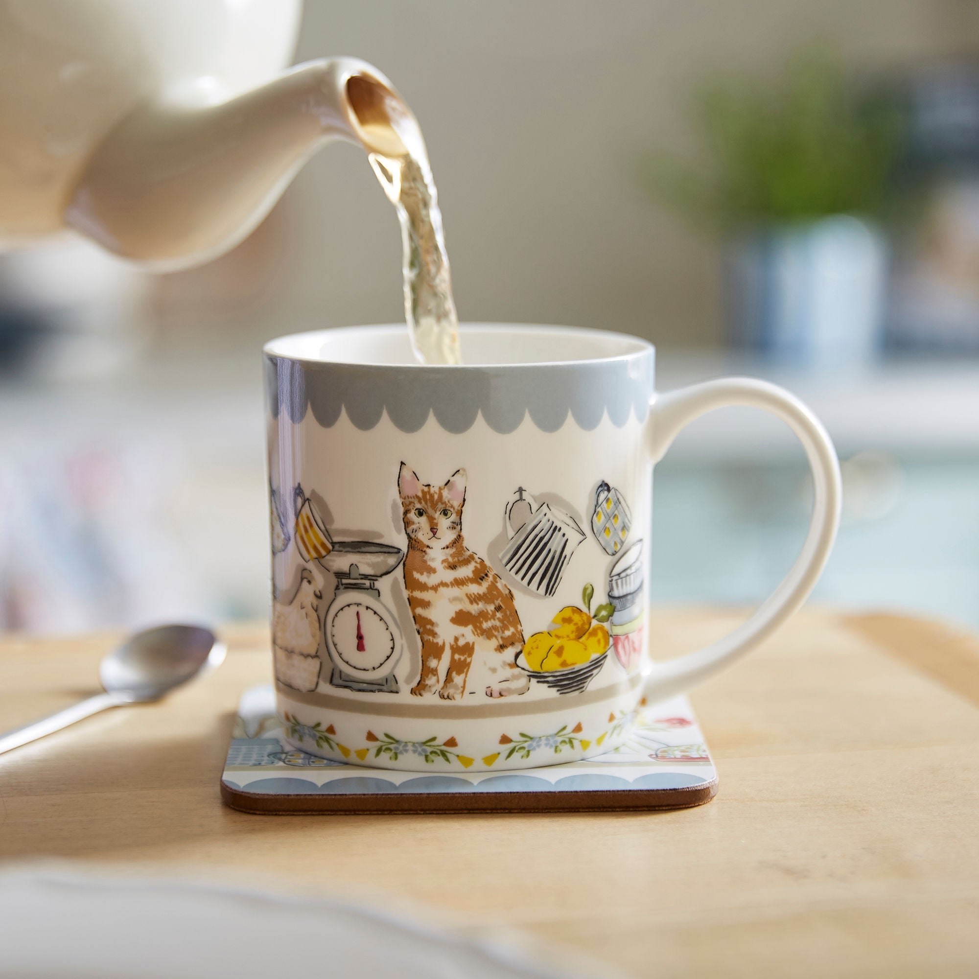 Ulster Weavers Pantry Cats Mug - New Bone China 250ml in Multi - Mug - Ulster Weavers