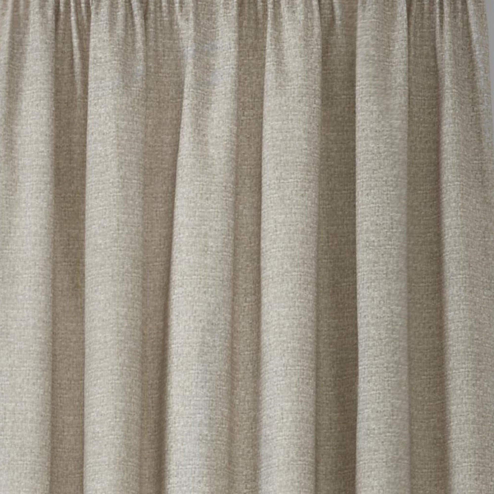 Pembrey Pair of Pencil Pleat Curtains With Tie-Backs by Dreams & Drapes in Natural - Pair of Pencil Pleat Curtains With Tie-Backs - Dreams & Drapes Curtains