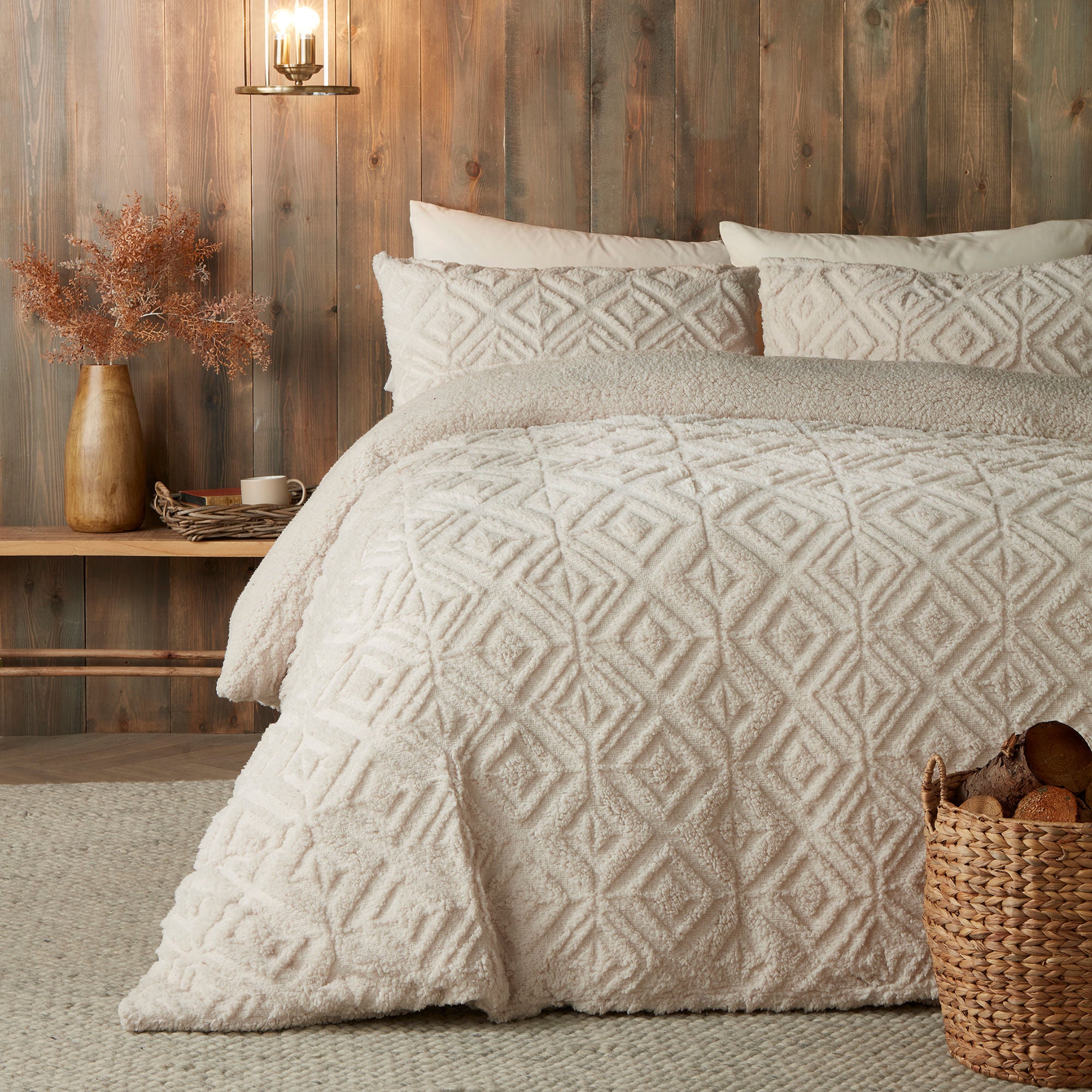 Romo Duvet Cover Set by Fusion Snug in Natural - Duvet Cover Set - Fusion Snug