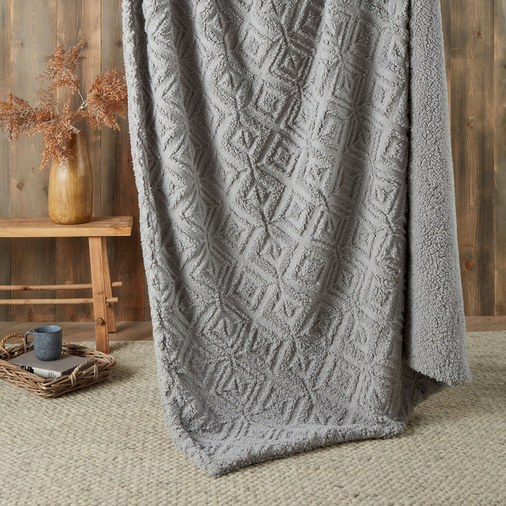 Romo Throw by Fusion Snug in Grey 130 x 180cm - Throw - Fusion Snug