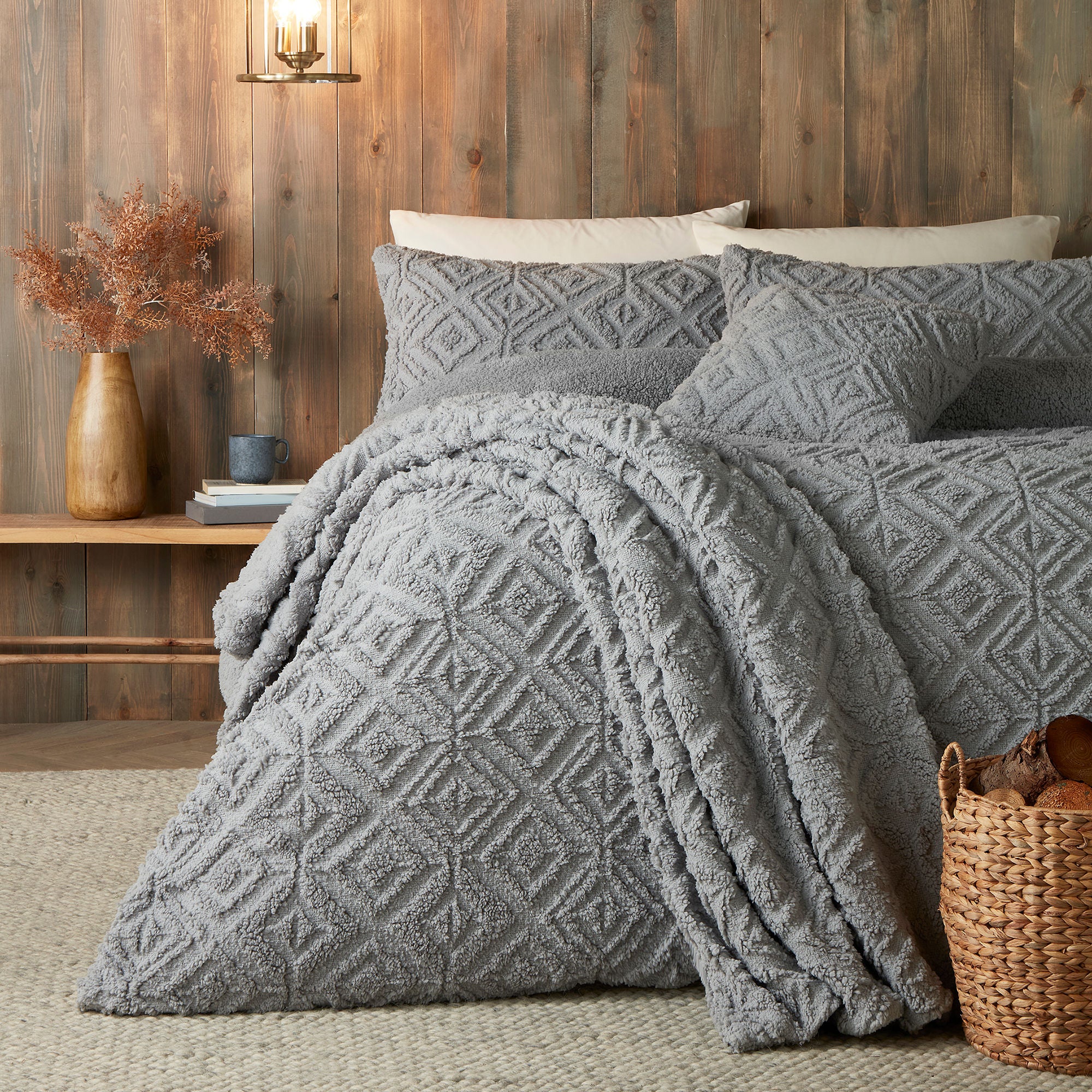 Romo Throw by Fusion Snug in Grey 130 x 180cm - Throw - Fusion Snug